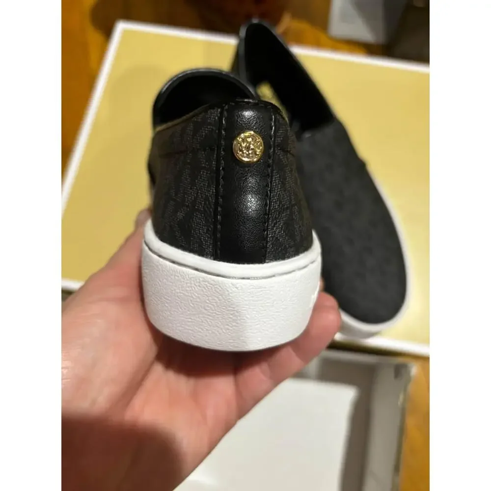 Michael Kors MK slip ons black women’s Keaton tennis core sporty monogram - Picture 5 of 8